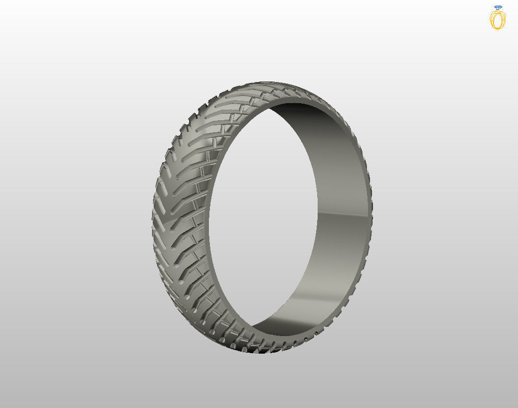Car tires ring 3D print model_29
