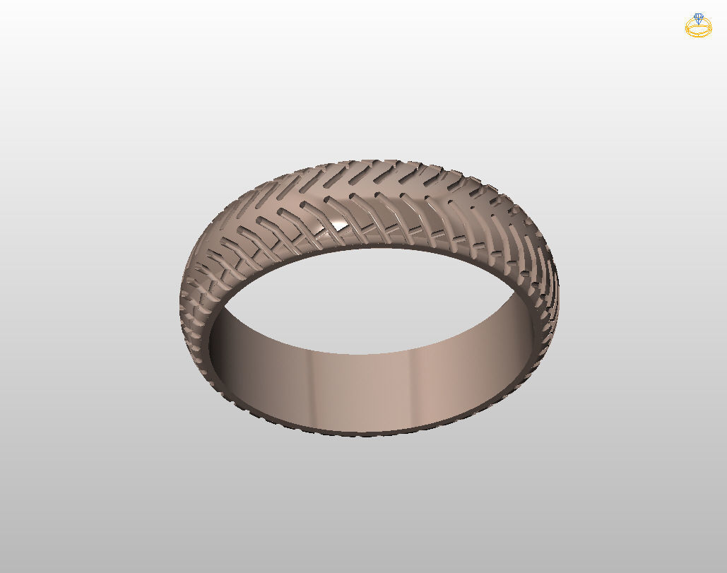 Car tires ring 3D print model_31