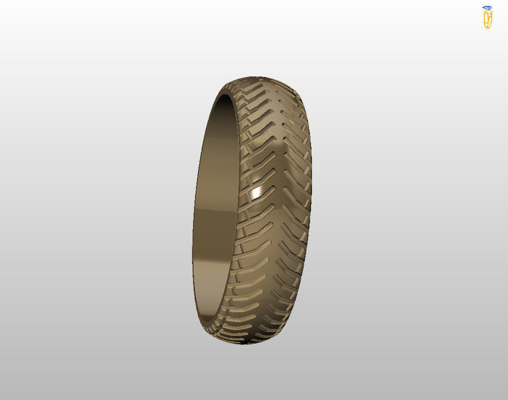 Car tires ring 3D print model_16