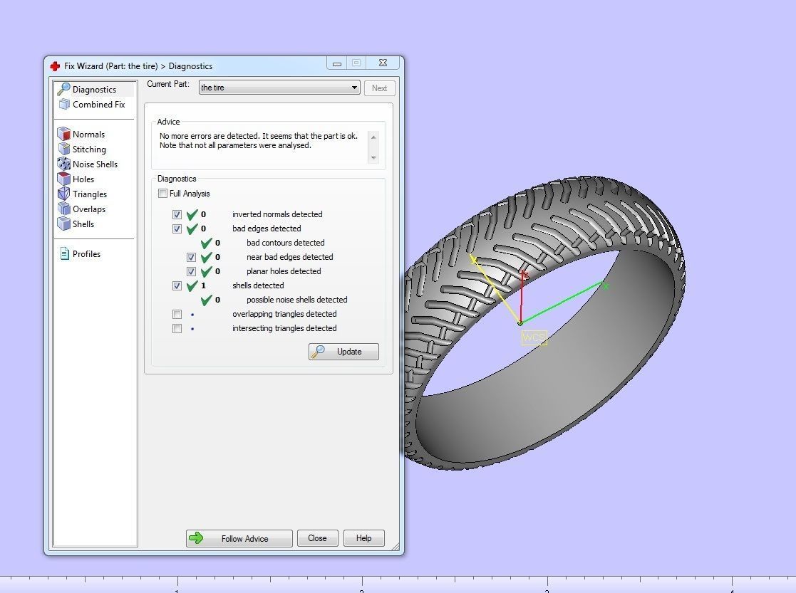 Car tires ring 3D print model_4