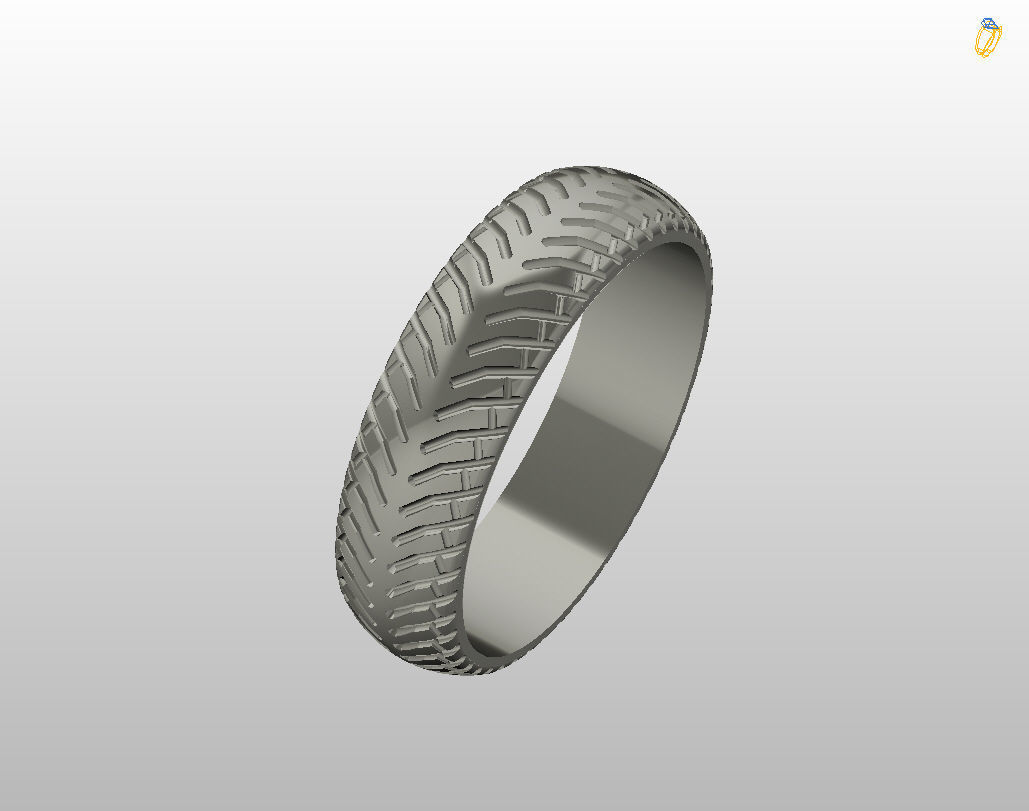 Car tires ring 3D print model_30