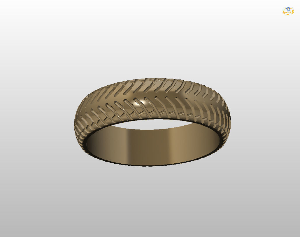 Car tires ring 3D print model_9