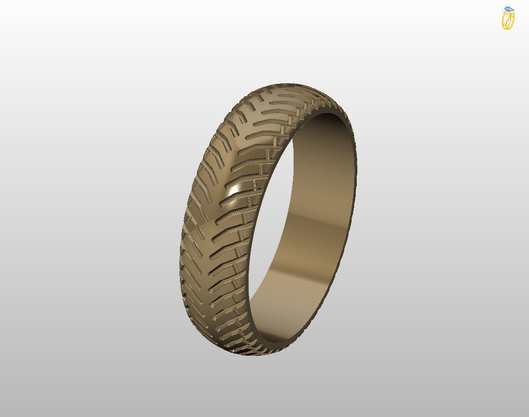 Car tires ring 3D print model_11