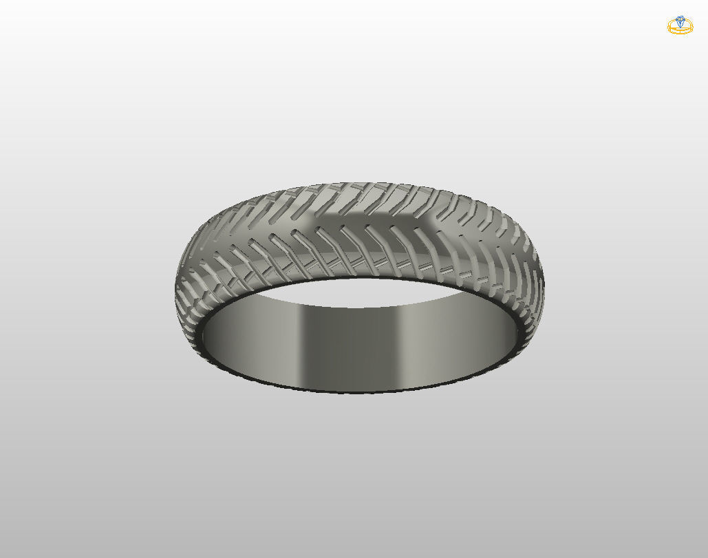 Car tires ring 3D print model_27