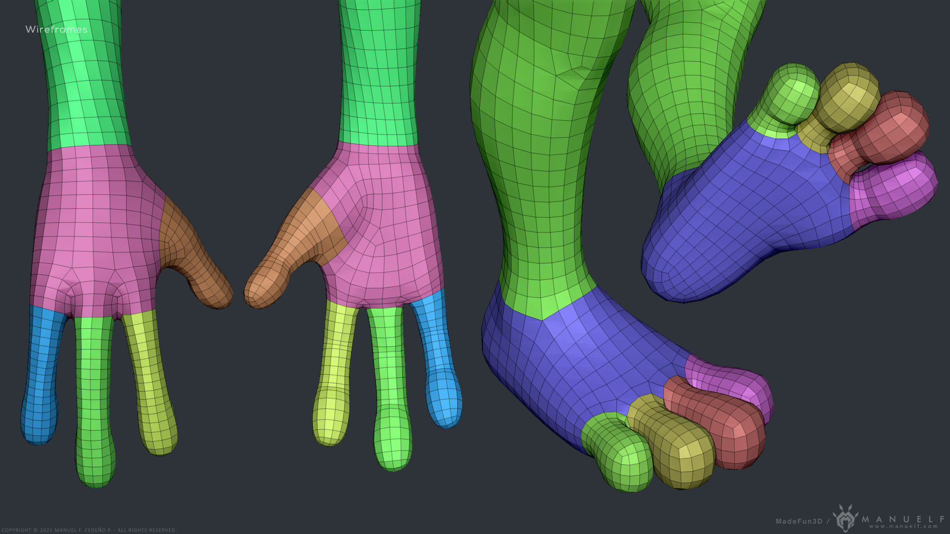 Stylized Cartoon Alien 3D model_17