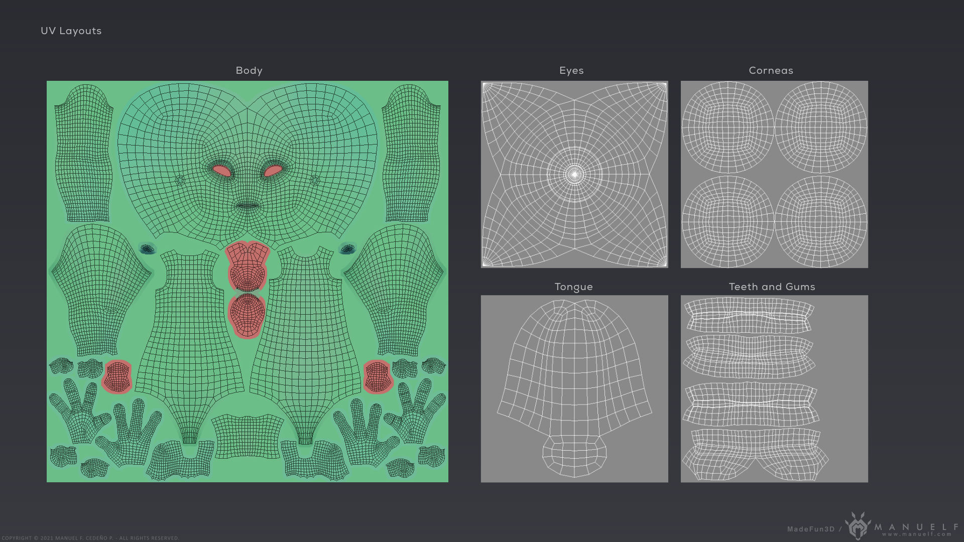 Stylized Cartoon Alien 3D model_19