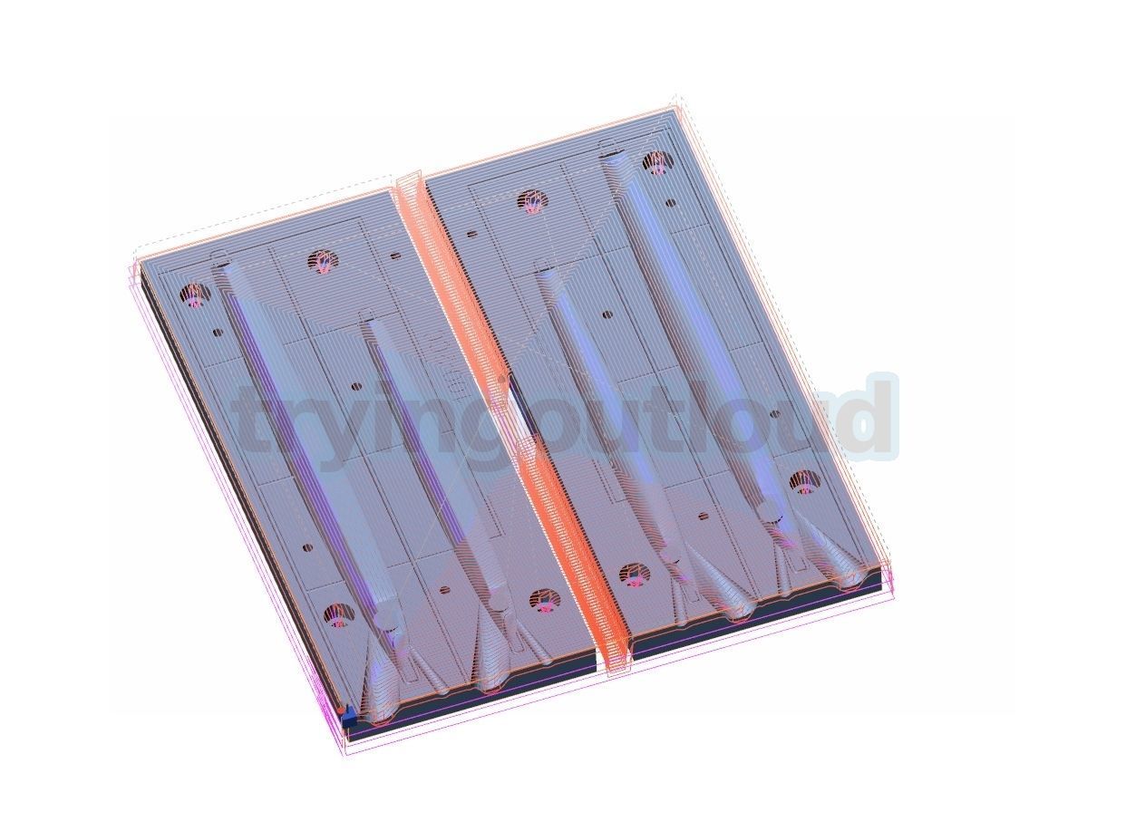 100-200 gr Belt Fish Slim Metal Jig Mold 3D model_3