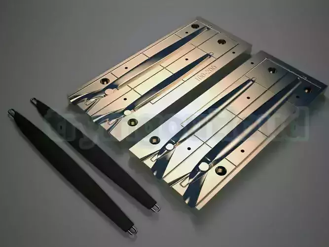 100-200 gr Belt Fish Slim Metal Jig Mold 3D model
