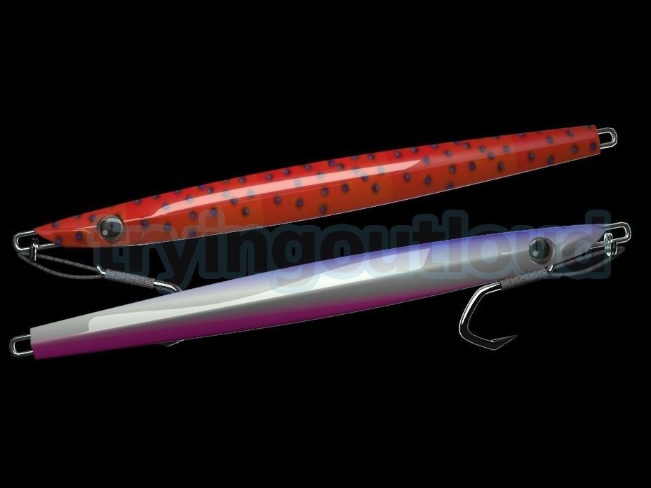 100-200 gr Belt Fish Slim Metal Jig Mold 3D model_2