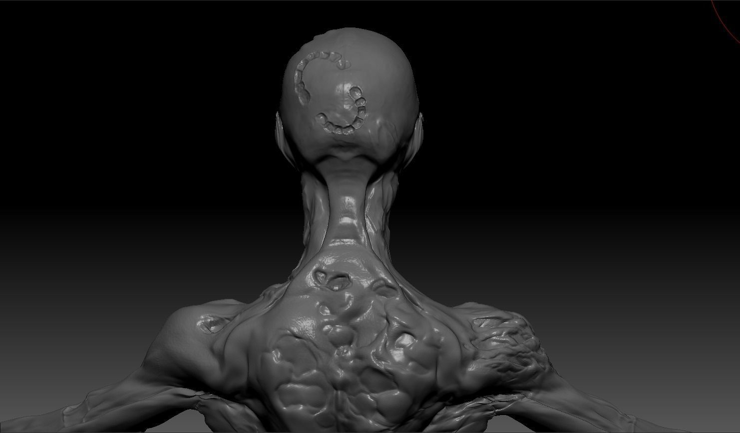 Zombie Corpse High Poly Skulpt Free 3D model_1