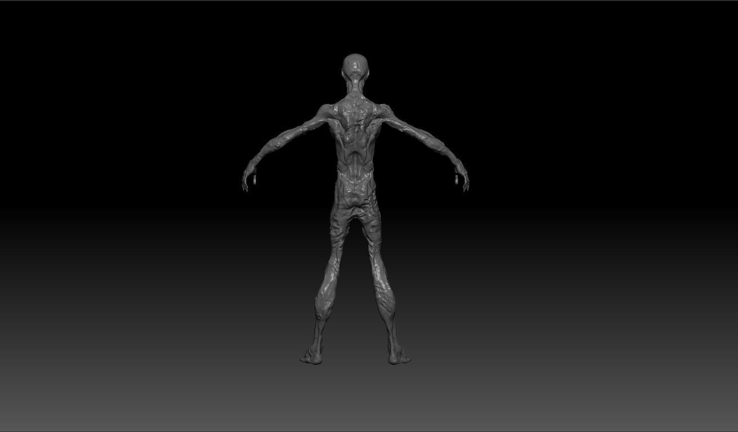 Zombie Corpse High Poly Skulpt Free 3D model_4