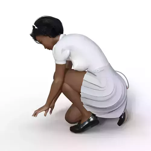 MAID MOPPING AND OTHER HOUSEHOLD TASKS 3D model