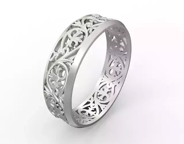 Flourish engagement ring 