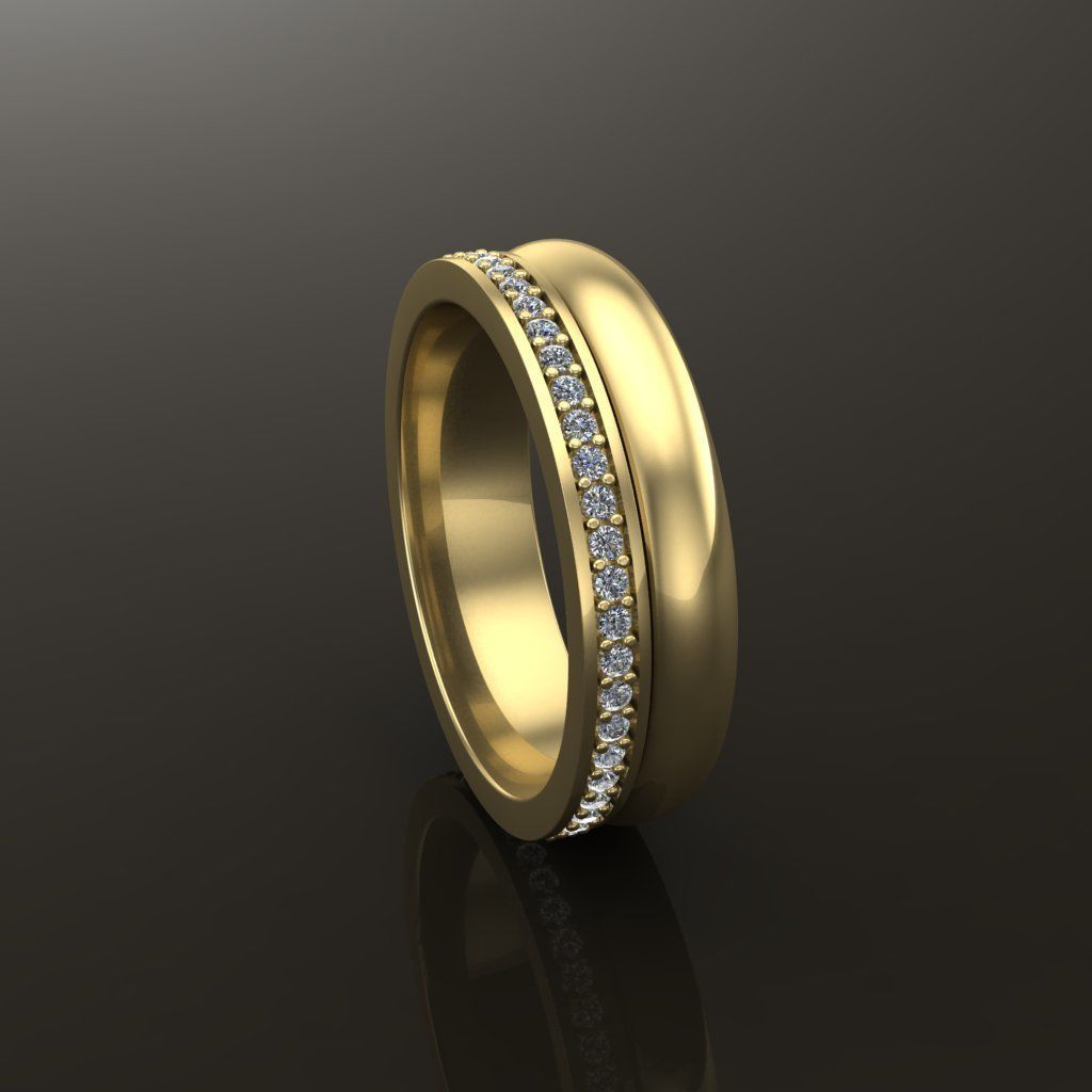 Double Stack Diamond Infinity Band Mix Size STYLE TYPE 1 3D print model_7