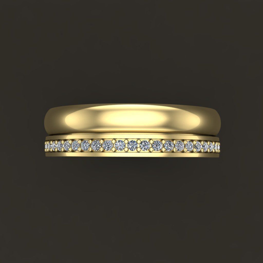 Double Stack Diamond Infinity Band Mix Size STYLE TYPE 1 3D print model_4