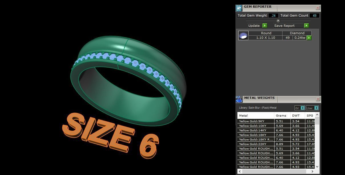 Double Stack Diamond Infinity Band Mix Size STYLE TYPE 1 3D print model_13