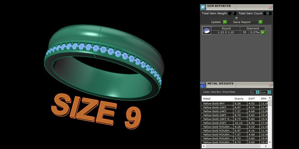 Double Stack Diamond Infinity Band Mix Size STYLE TYPE 1 3D print model_16