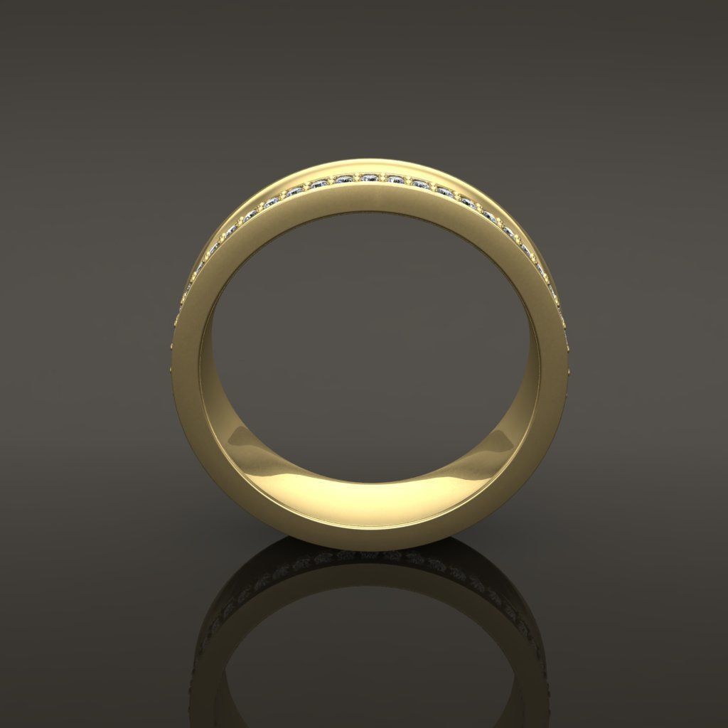 Double Stack Diamond Infinity Band Mix Size STYLE TYPE 1 3D print model_5