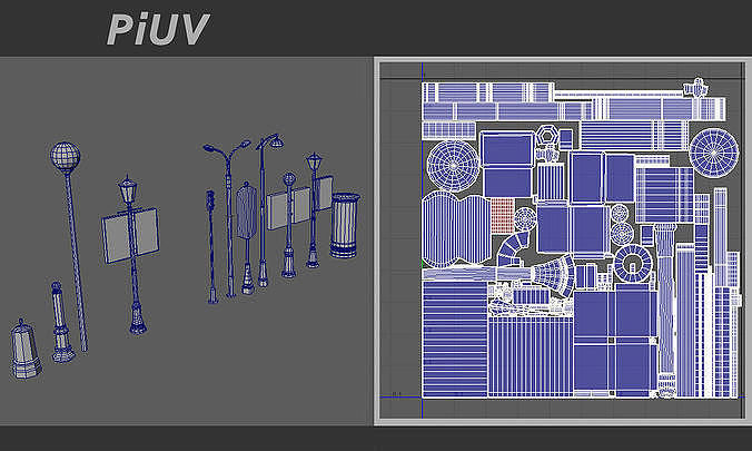 AutoUV Maya 3D model