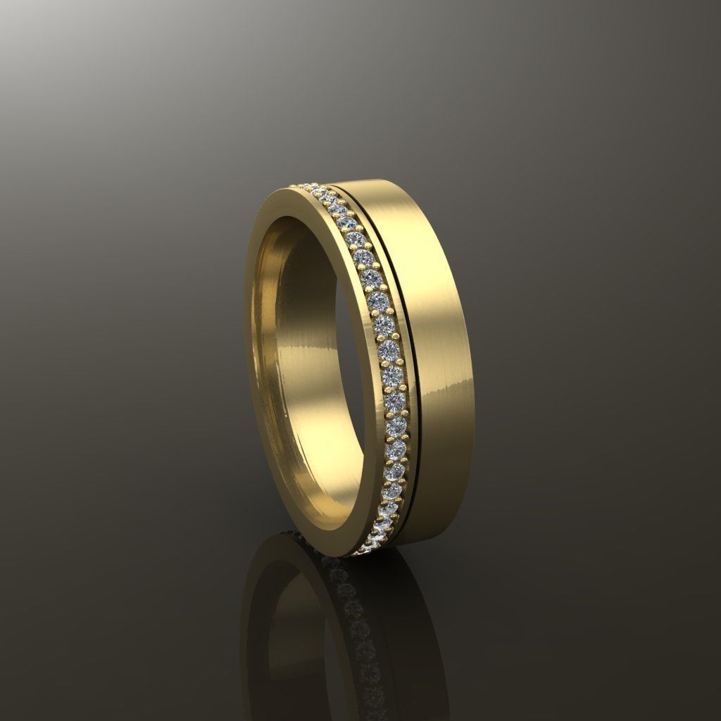 Double Stack Diamond Infinity Band Mix Size STYLE TYPE 2 3D print model_6