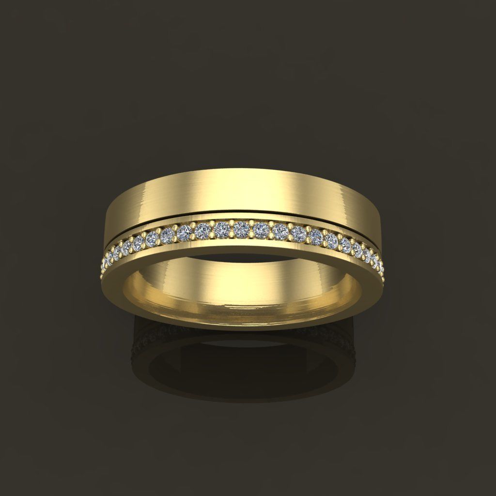 Double Stack Diamond Infinity Band Mix Size STYLE TYPE 2 3D print model_5