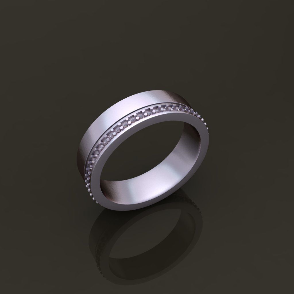 Double Stack Diamond Infinity Band Mix Size STYLE TYPE 2 3D print model_9