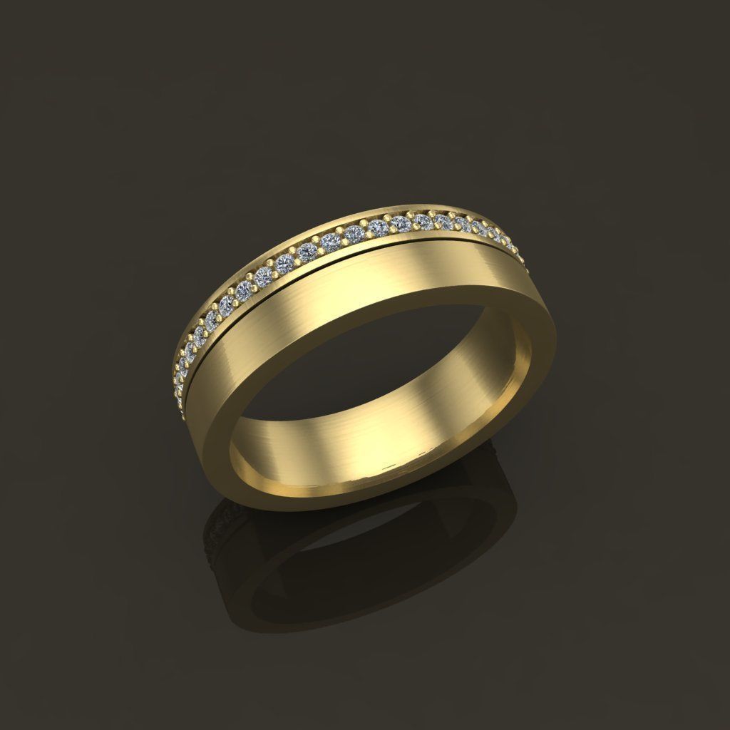 Double Stack Diamond Infinity Band Mix Size STYLE TYPE 2 3D print model_4