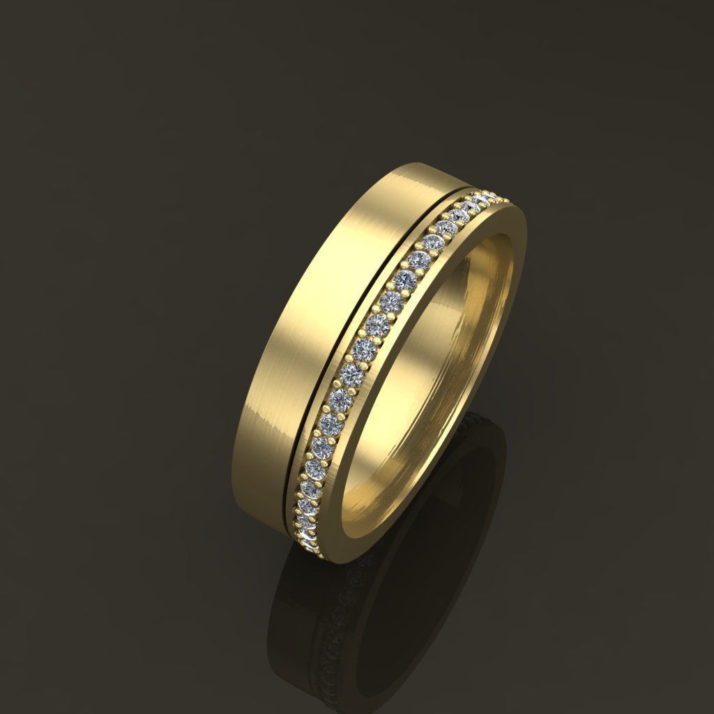 Double Stack Diamond Infinity Band Mix Size STYLE TYPE 2 3D print model_7