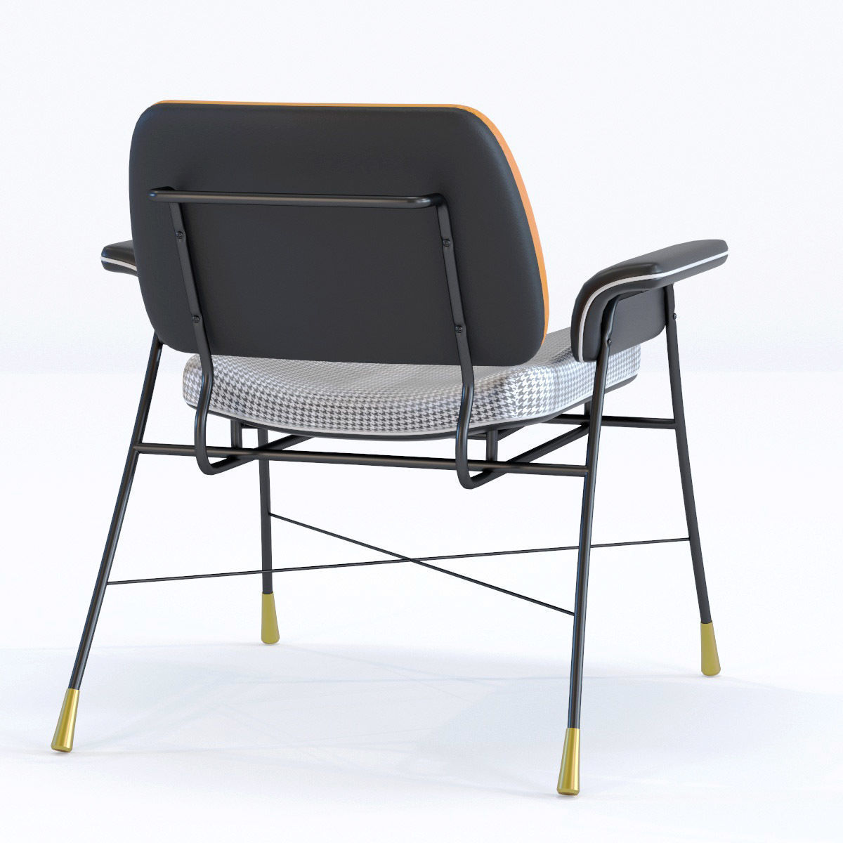 Chair with Armrest Palma 3D model_1