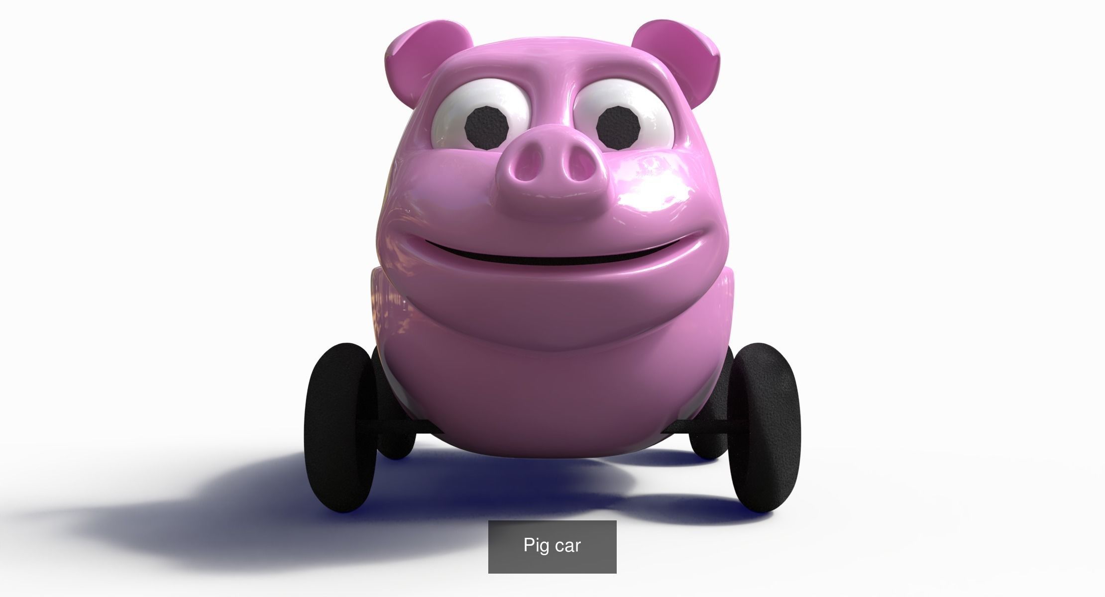 Cartoon cars 3D Model Collection_3