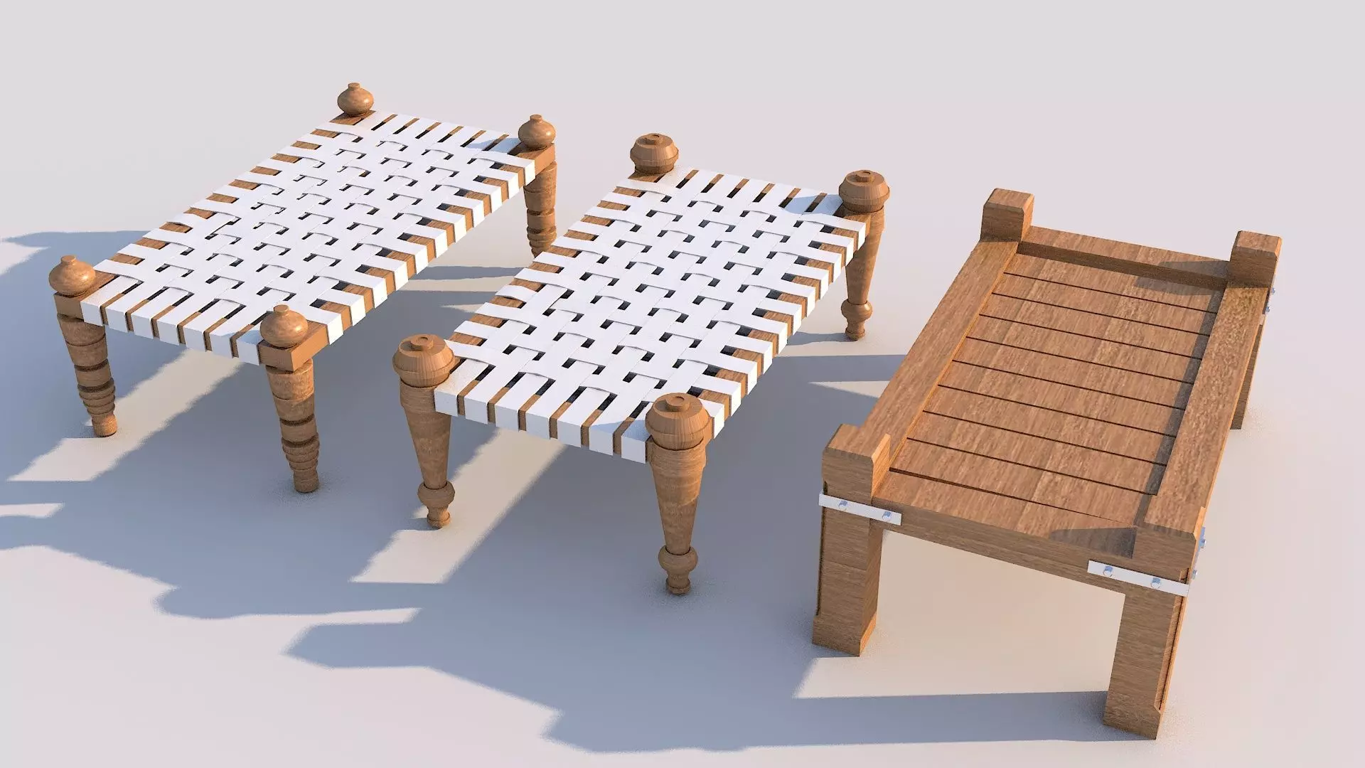 ANTIC BEDS 3D model