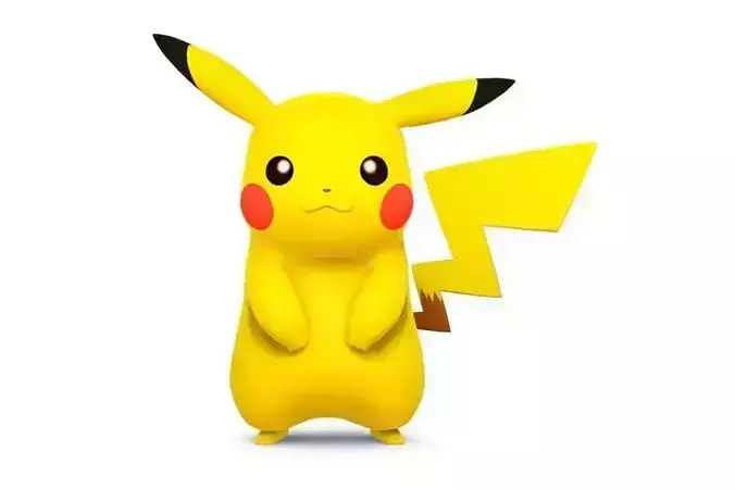 Pikachu Low-poly 3D model