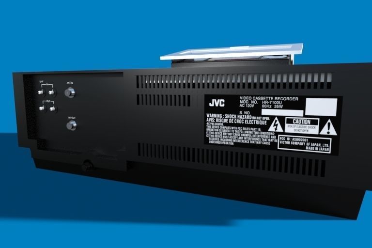 Old School VCR Free 3D model_1