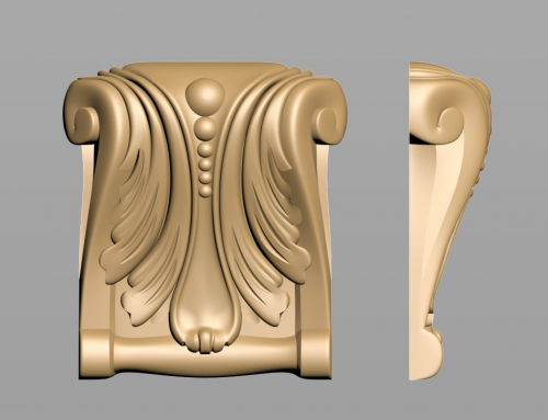 Carved Decor 3D model_3