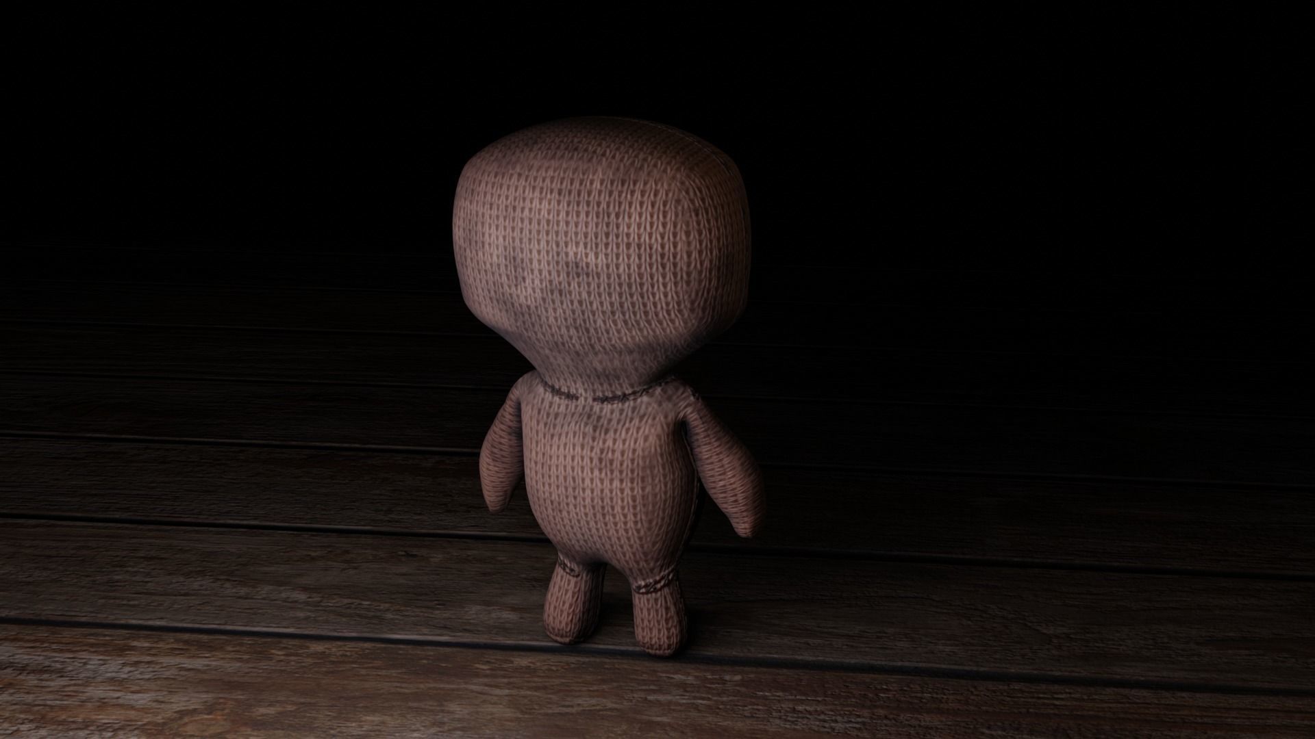 voodoo puppet Low-poly 3D model_20