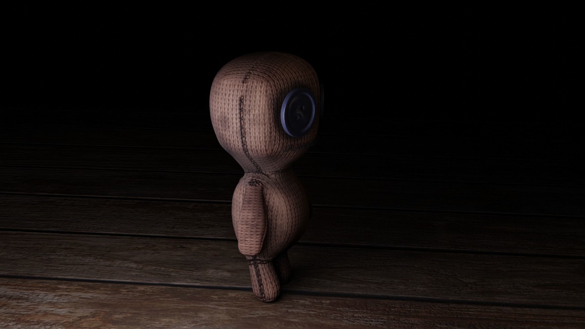 voodoo puppet Low-poly 3D model_16