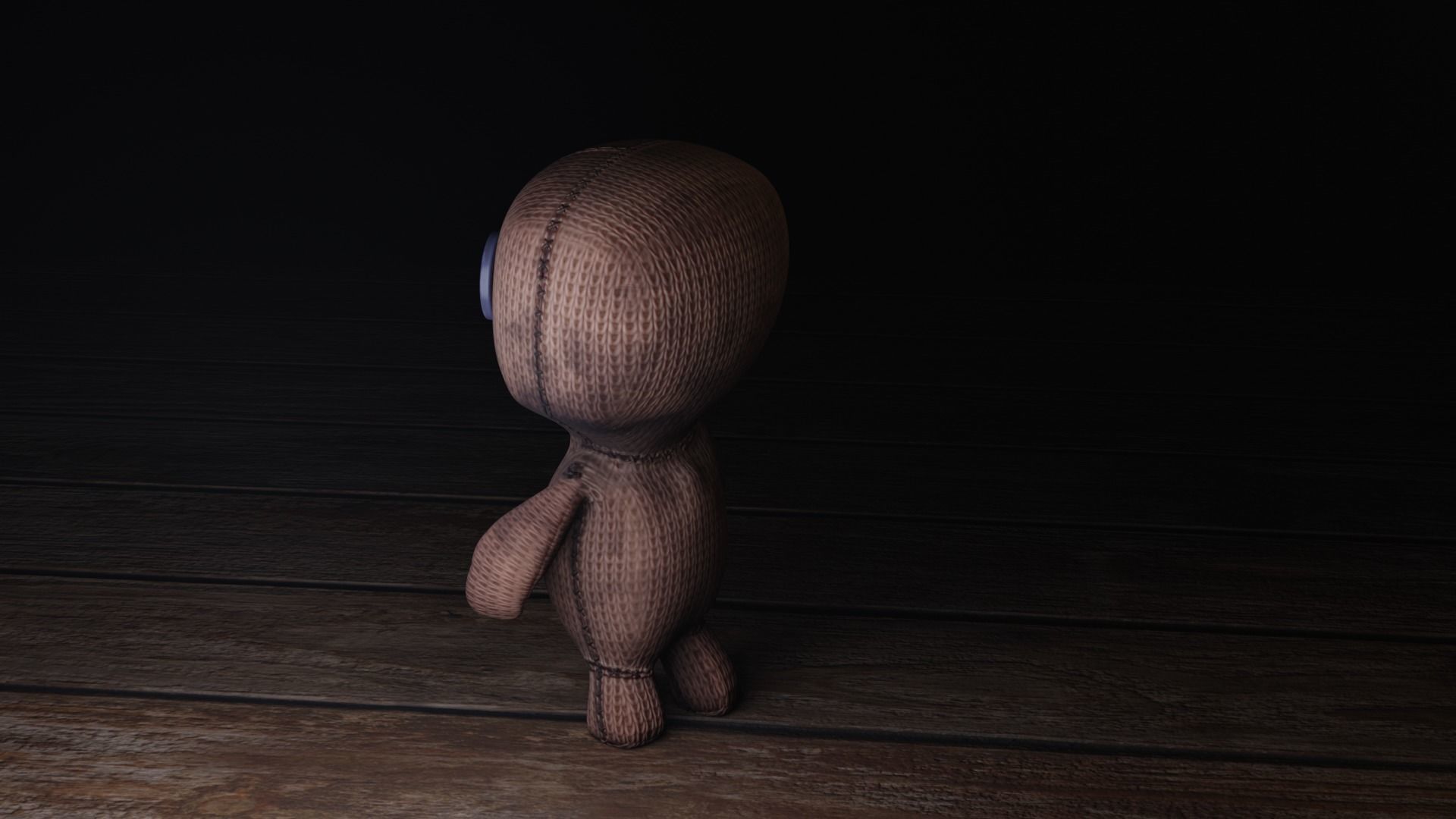 voodoo puppet Low-poly 3D model_6