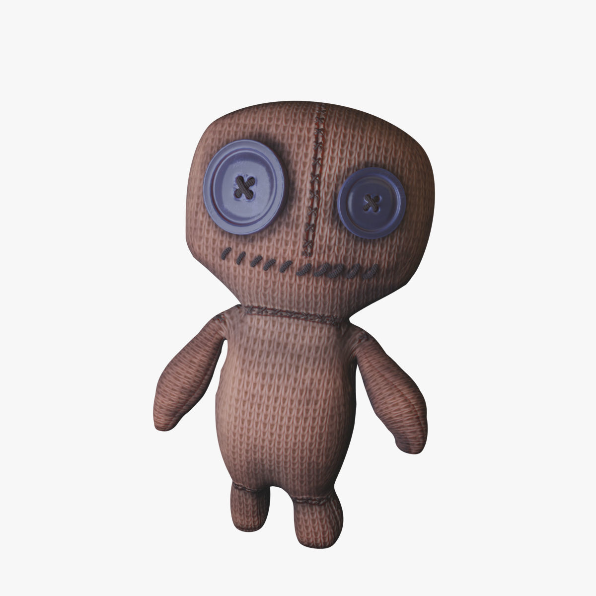 voodoo puppet Low-poly 3D model_9