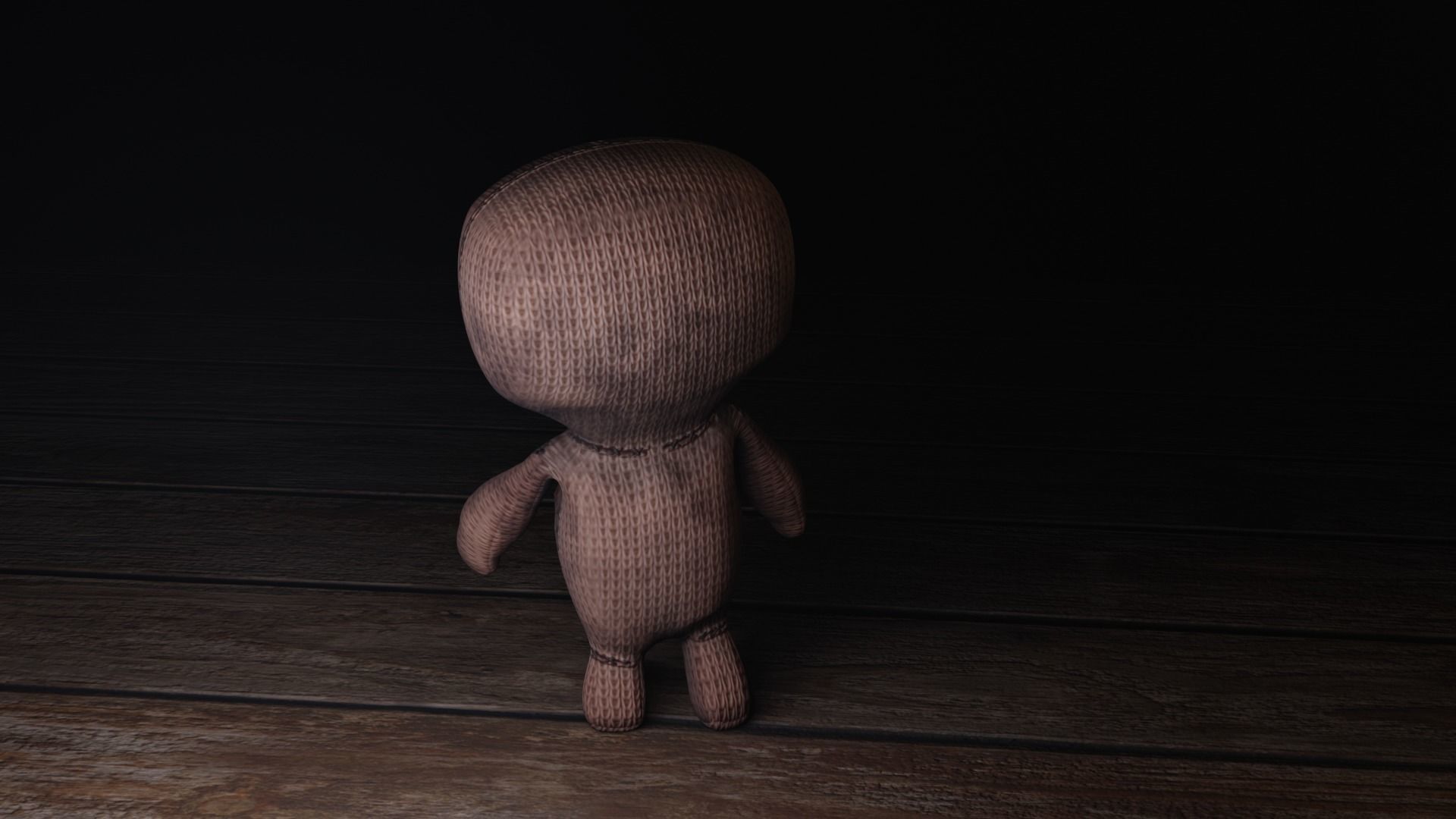 voodoo puppet Low-poly 3D model_7