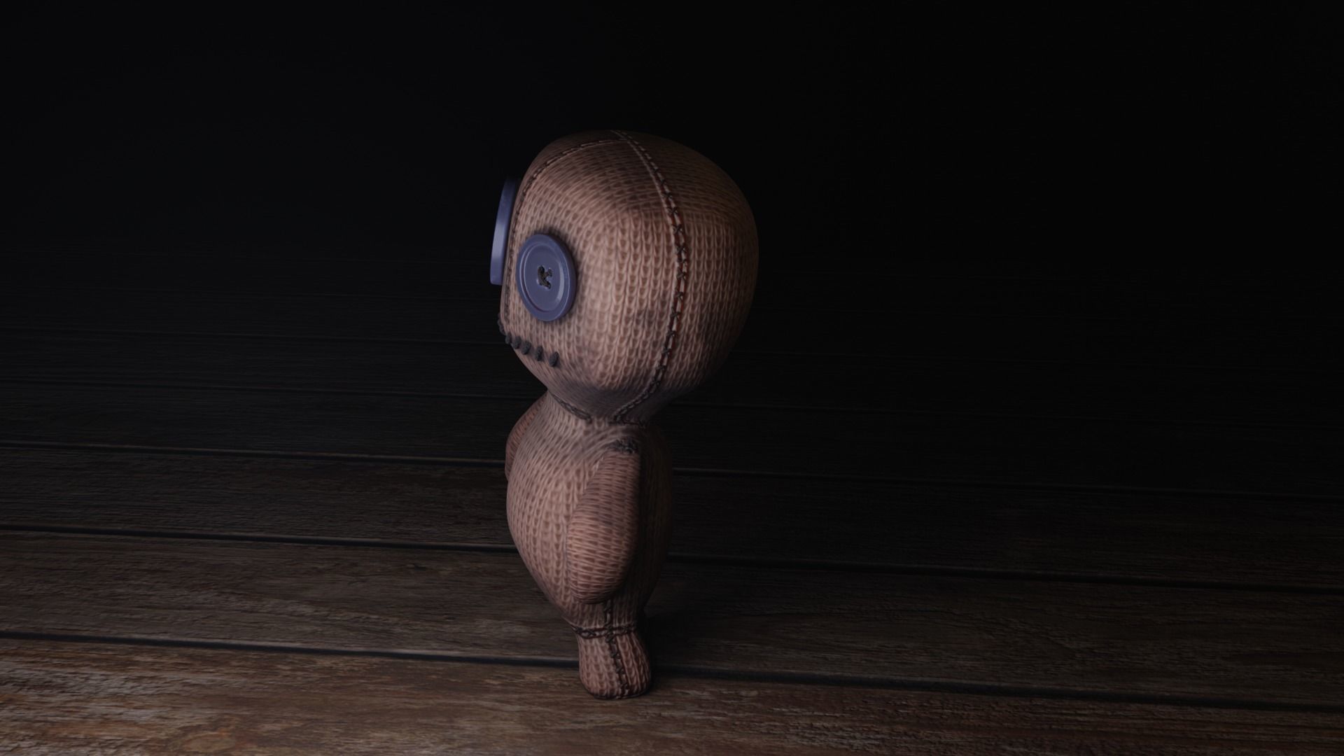 voodoo puppet Low-poly 3D model_5