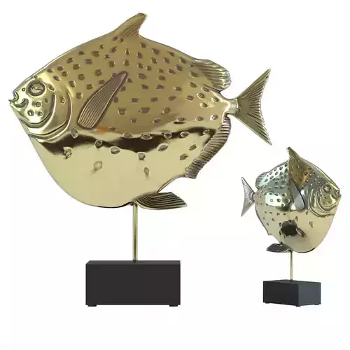 Deco Figurine Moonfish Big 3D model