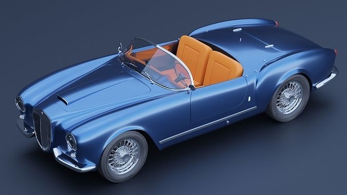 Lancia Aurelia B24s Low-poly 3D model