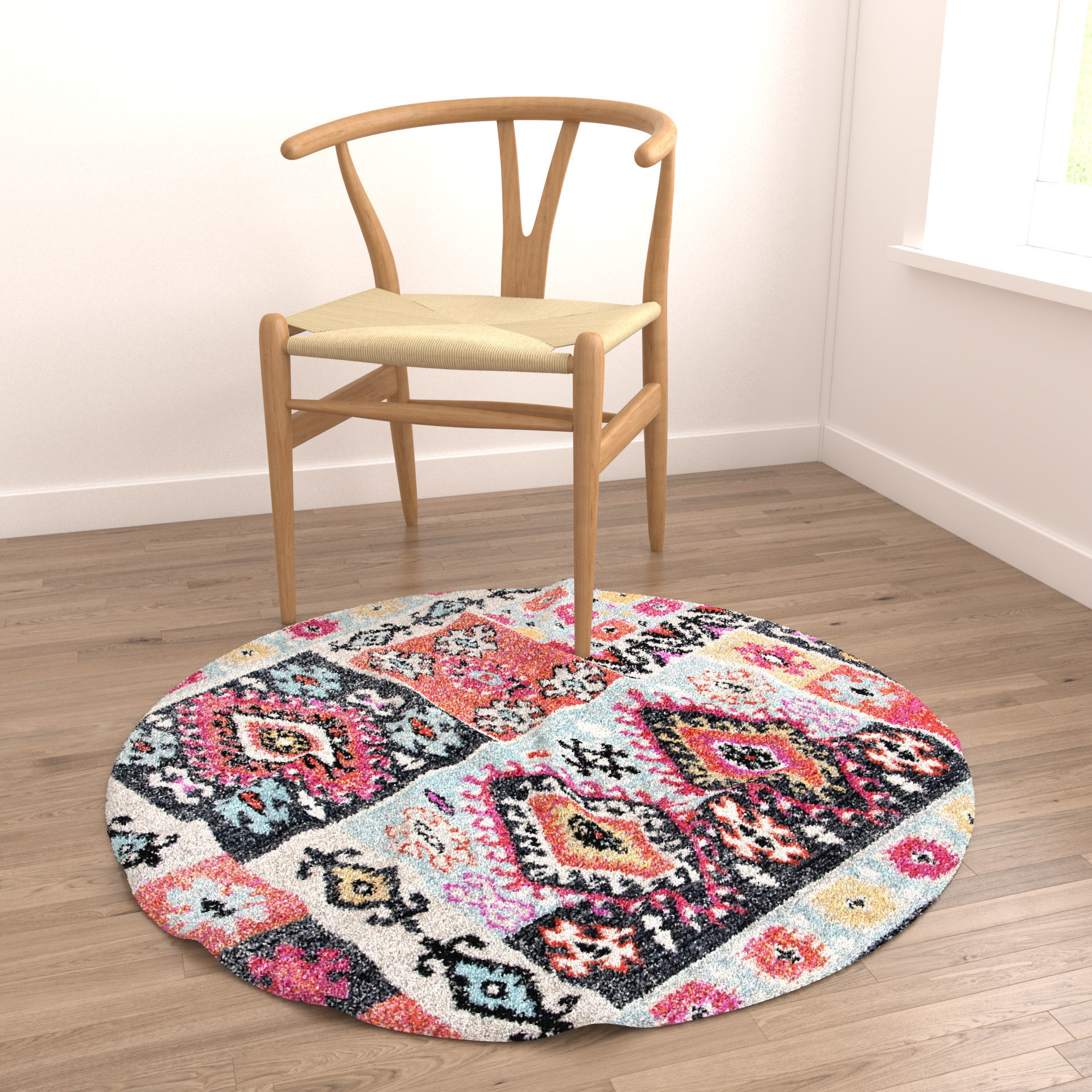 Rugs No 18 Low-poly 3D model_7