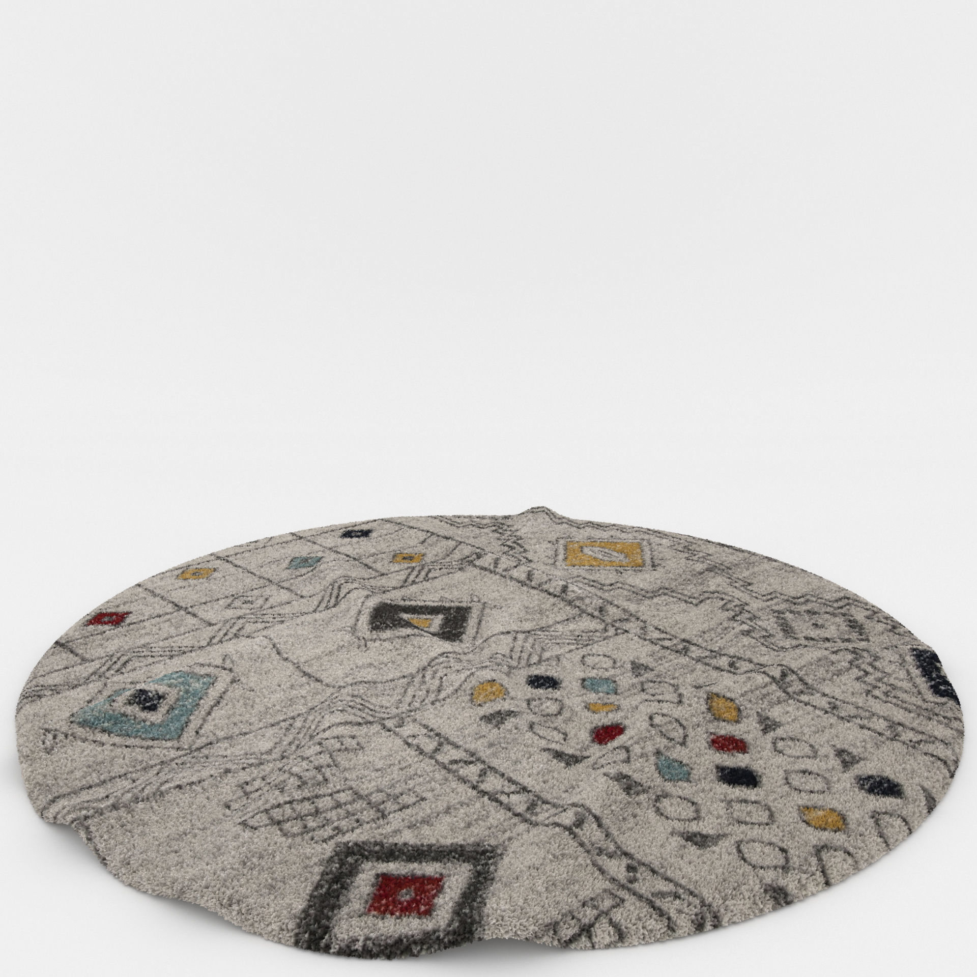 Rugs No 18 Low-poly 3D model_10