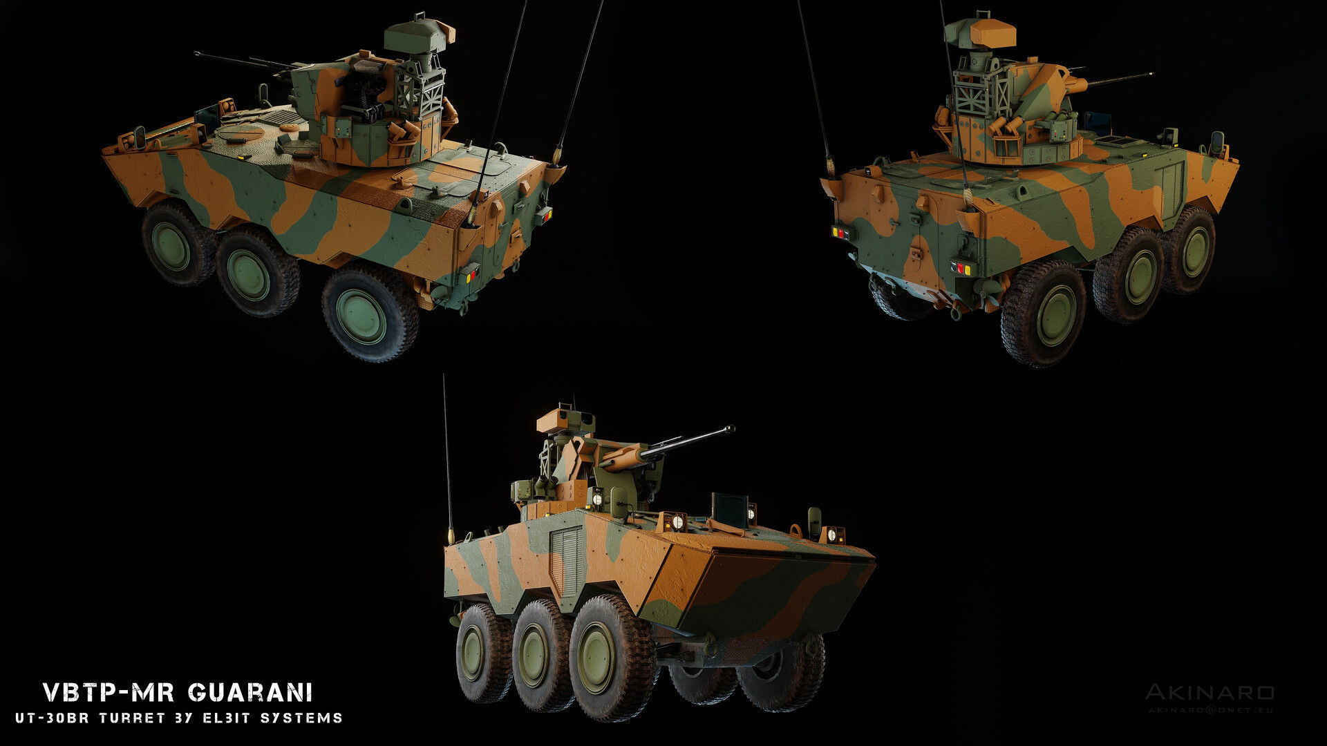 VBTP-MR Guarani Low-poly 3D model_2