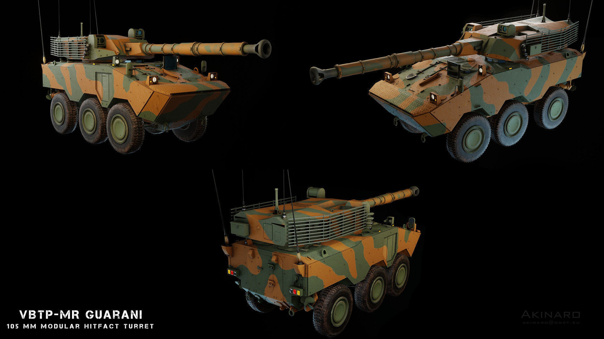VBTP-MR Guarani Low-poly 3D model_1
