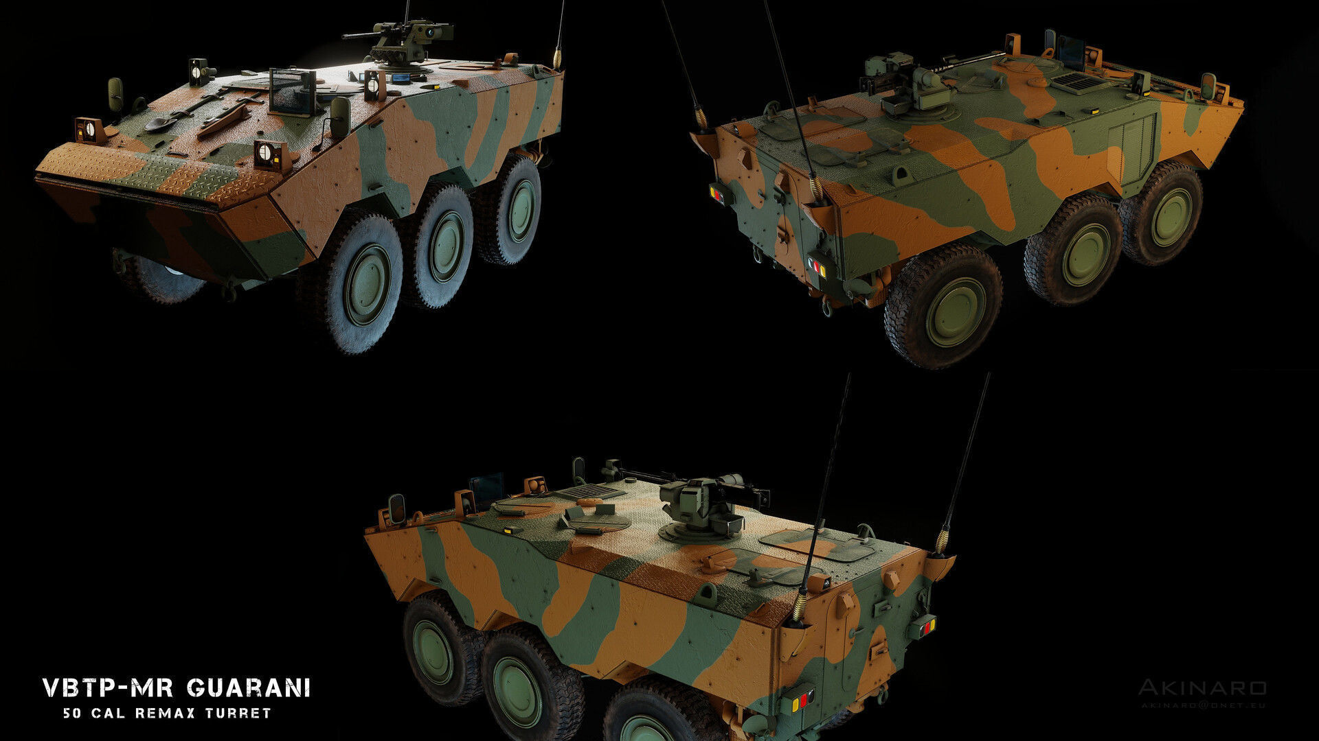 VBTP-MR Guarani Low-poly 3D model_3