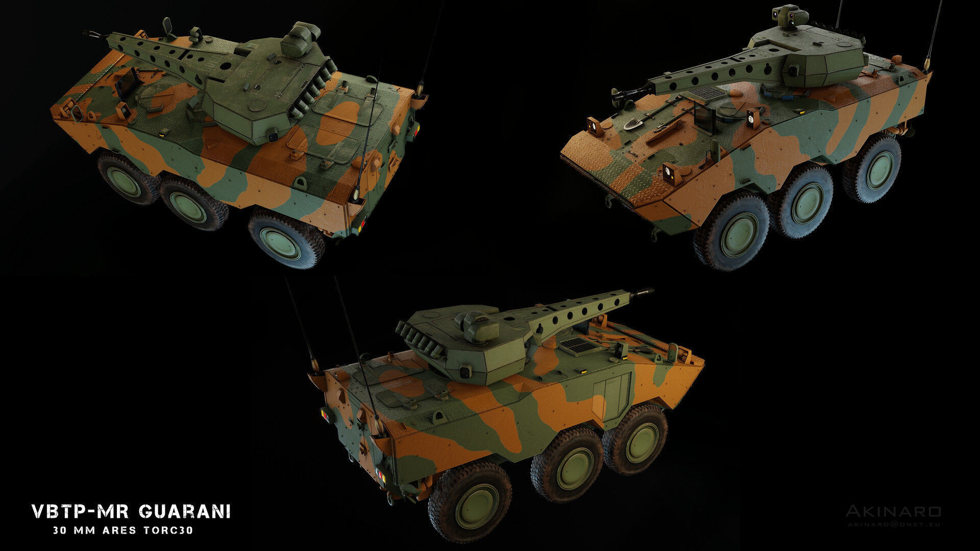 VBTP-MR Guarani Low-poly 3D model_4