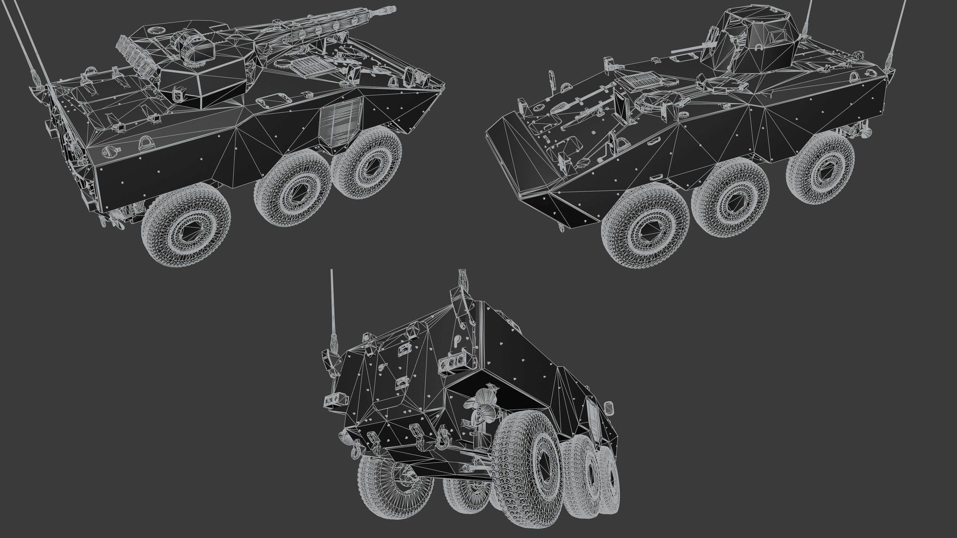 VBTP-MR Guarani Low-poly 3D model_9