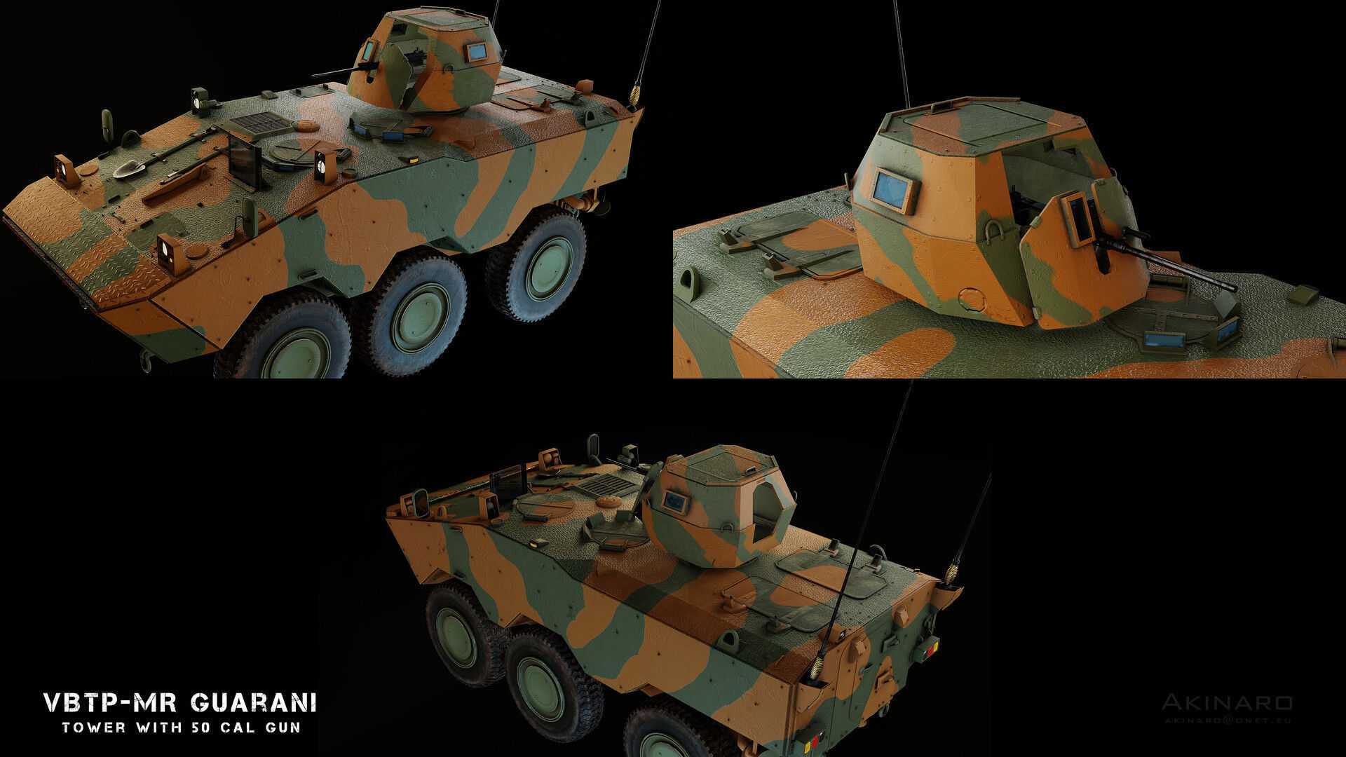 VBTP-MR Guarani Low-poly 3D model_5